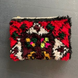 NWOT Anthropologie Shag Patterned Clutch